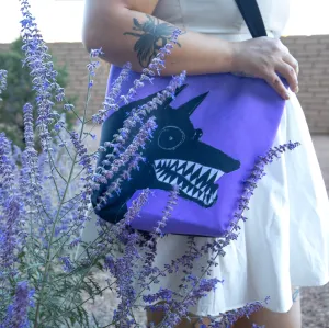 Black Dog Tote Bag