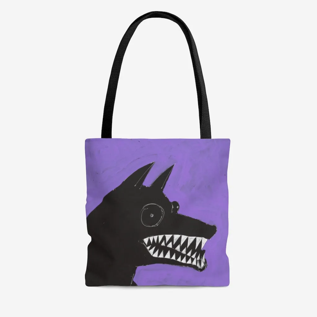 Black Dog Tote Bag