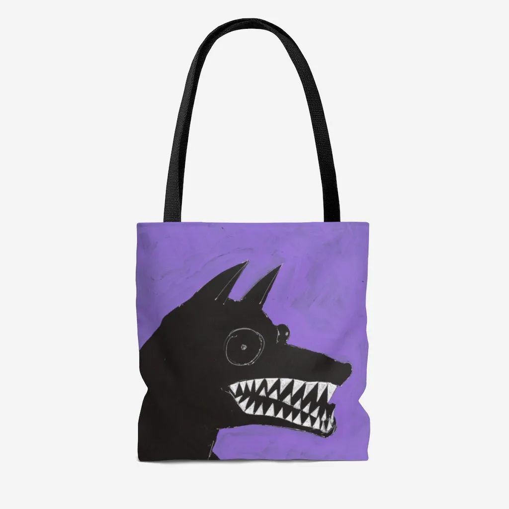 Black Dog Tote Bag