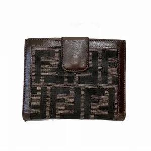 Fendi Zucca Compact Wallet Unisex