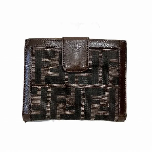 Fendi Zucca Compact Wallet Unisex
