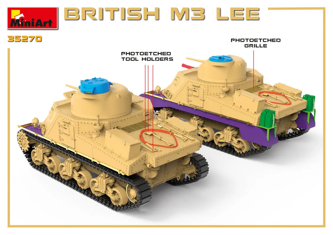 Miniart 35270 1/35 British M3 Lee Tank kit