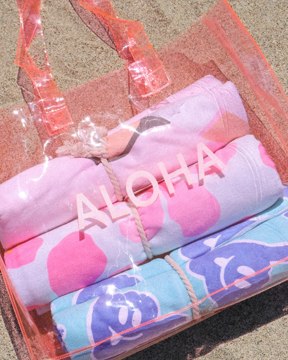 SoHa Keiki Clear Tote Large, Pink