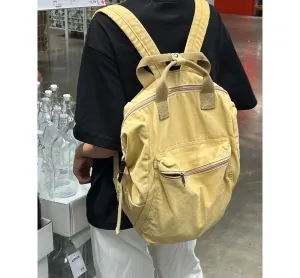 UAKISS  -  Japanese Ins Students Solid Rucksacks Simple All Match Women High-capacity Backpacks Casual Preppy Y2k Vintage Trendy Schoolbags